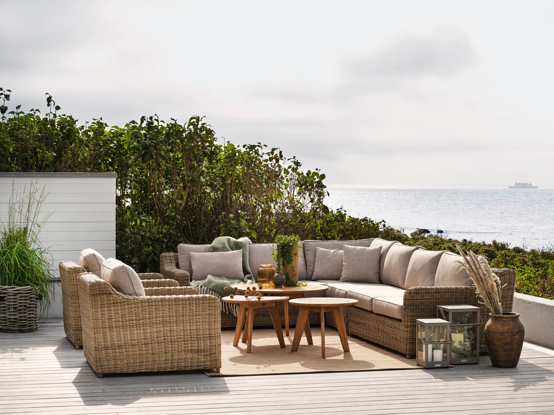 Glendon 3-seters sofa, Dark Brown-soft moose Brafab