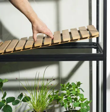 Grower Greens planteskap - Svart, 81x137 cm - Brafab