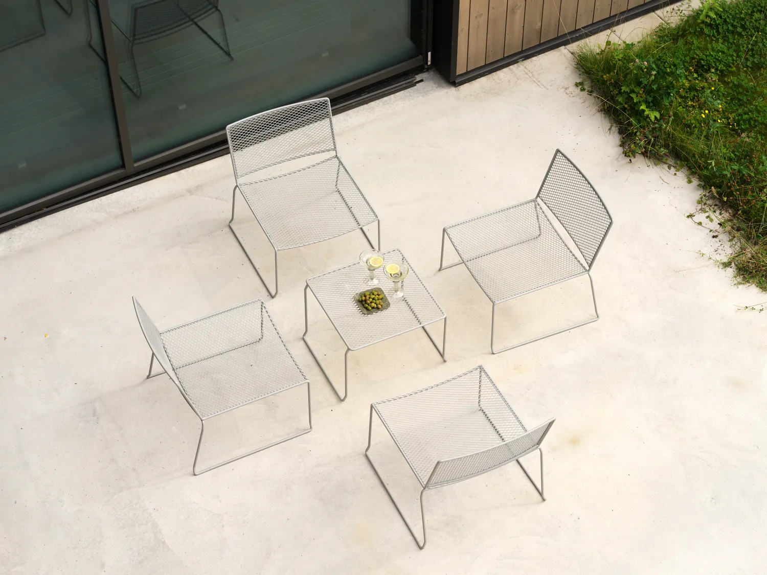 Haru loungestol, Slate grey Brafab