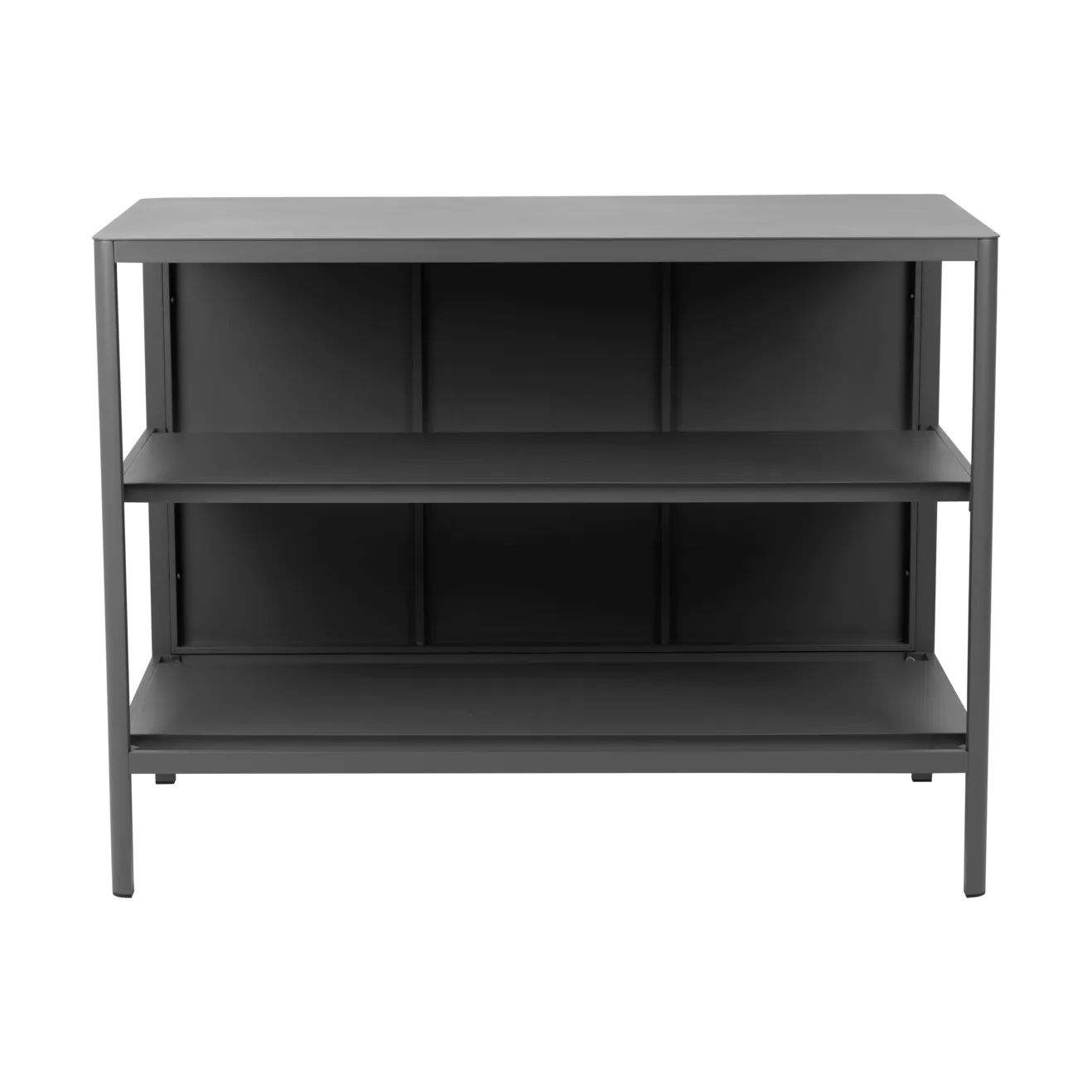 Kelia utekjøkken benk med hyller, Antrasitt, 121x91x64 cm Brafab