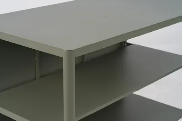 Kelia utekjøkken benk med hyller - Nordic green, 121x91x64 cm - Brafab