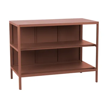 Kelia utekjøkken benk med hyller - Zin red, 121x91x64 cm - Brafab