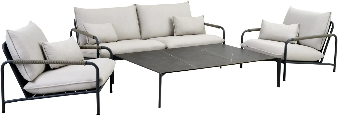 Lerberget 2,5-seter sofa, Anthracite-ash Brafab