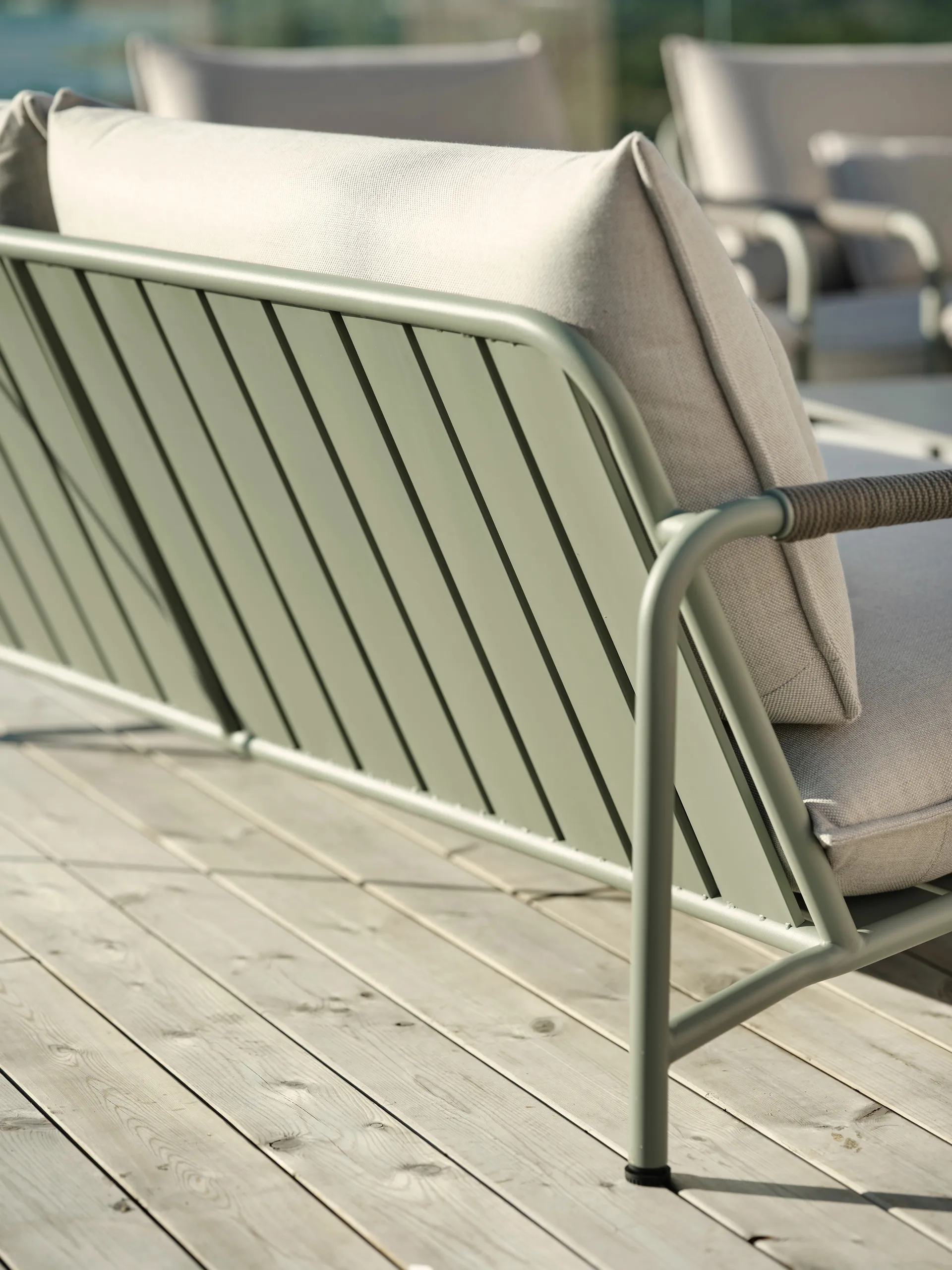 Lerberget 2,5-seter sofa, Grønn-ask Brafab