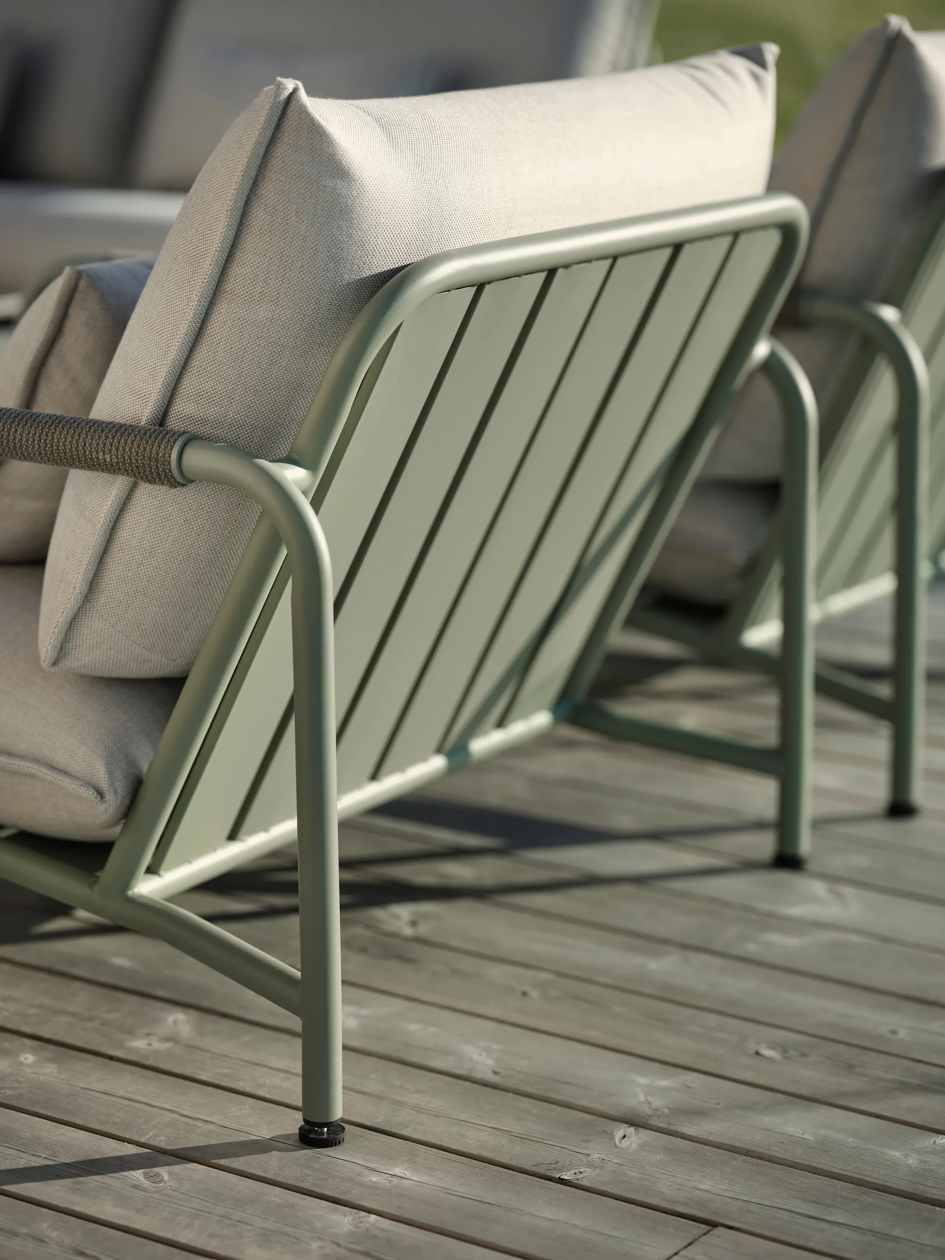 Lerberget loungestol, Grønn-ask Brafab