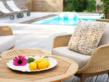 Lily lenestol - Twist straw-plush wheat - Brafab