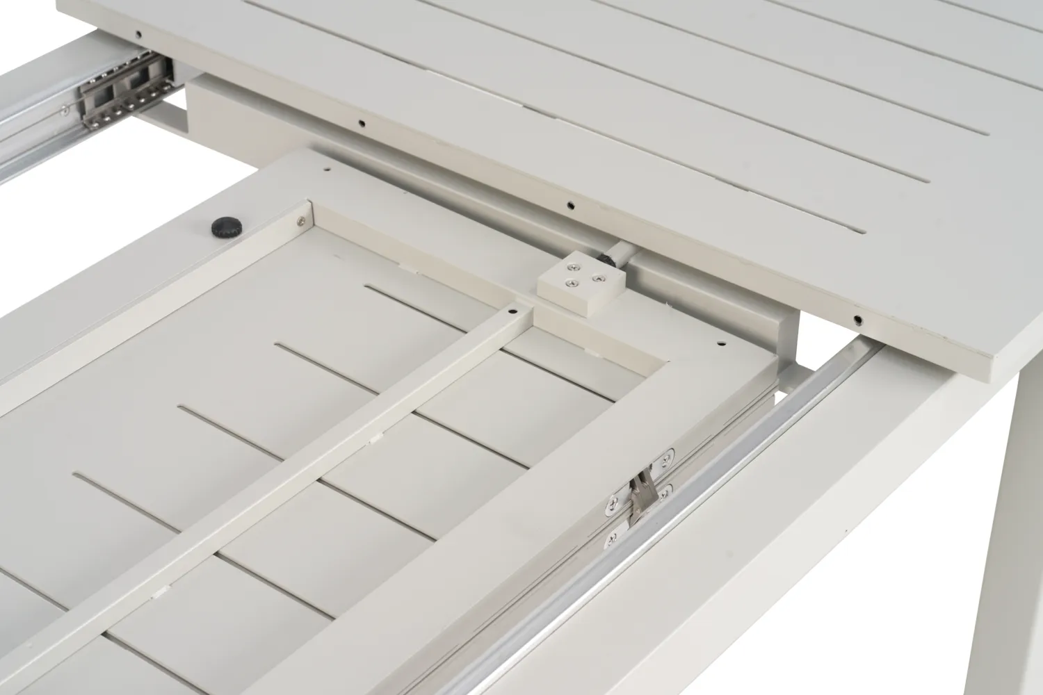 Lomma spisebord, Light grey, 128-187x80x73 cm Brafab