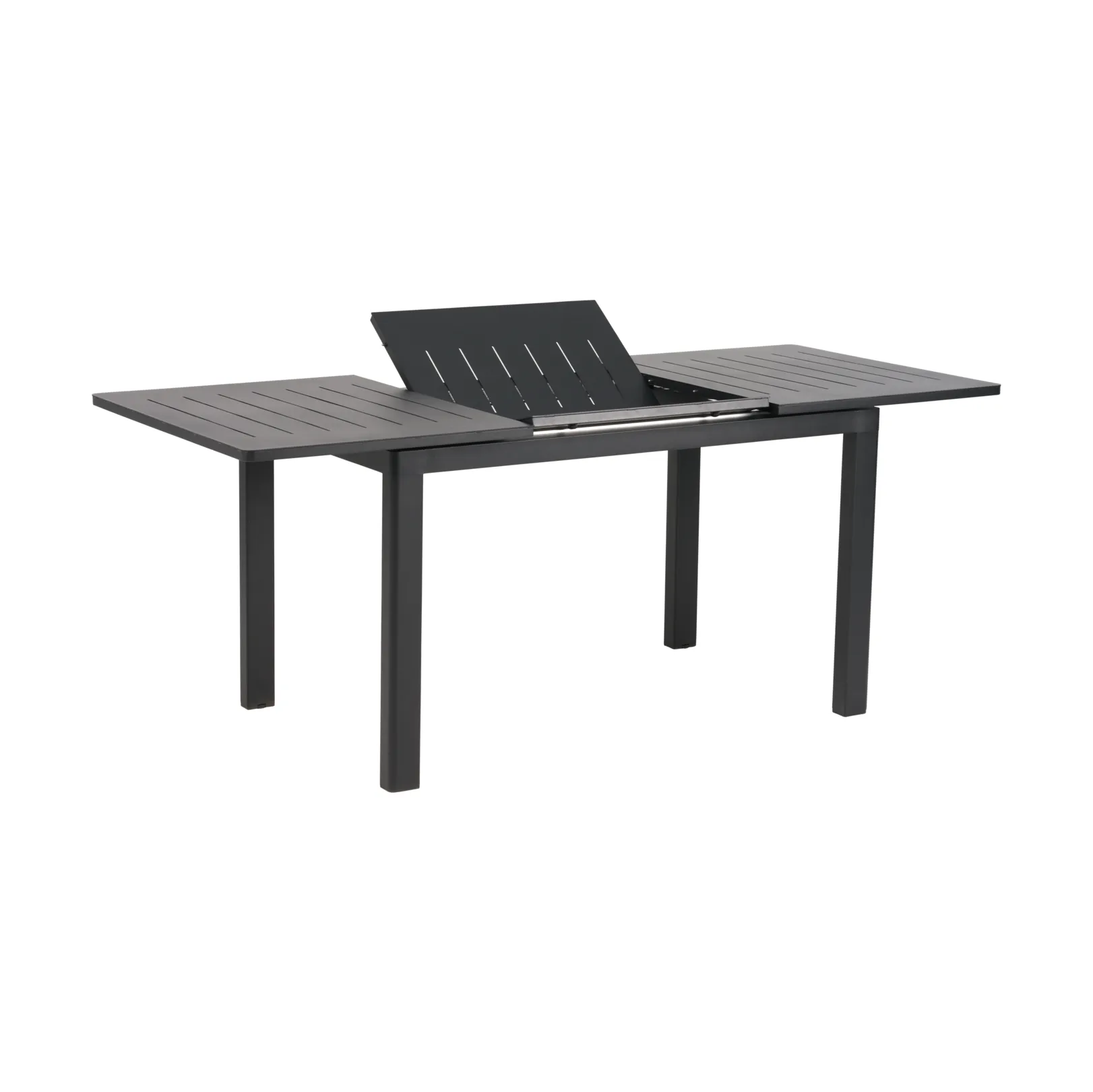 Lomma spisebord, Svart, 128-187x80x73 cm Brafab