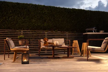 Motty lenestol - Zin red-teddy beige - Brafab