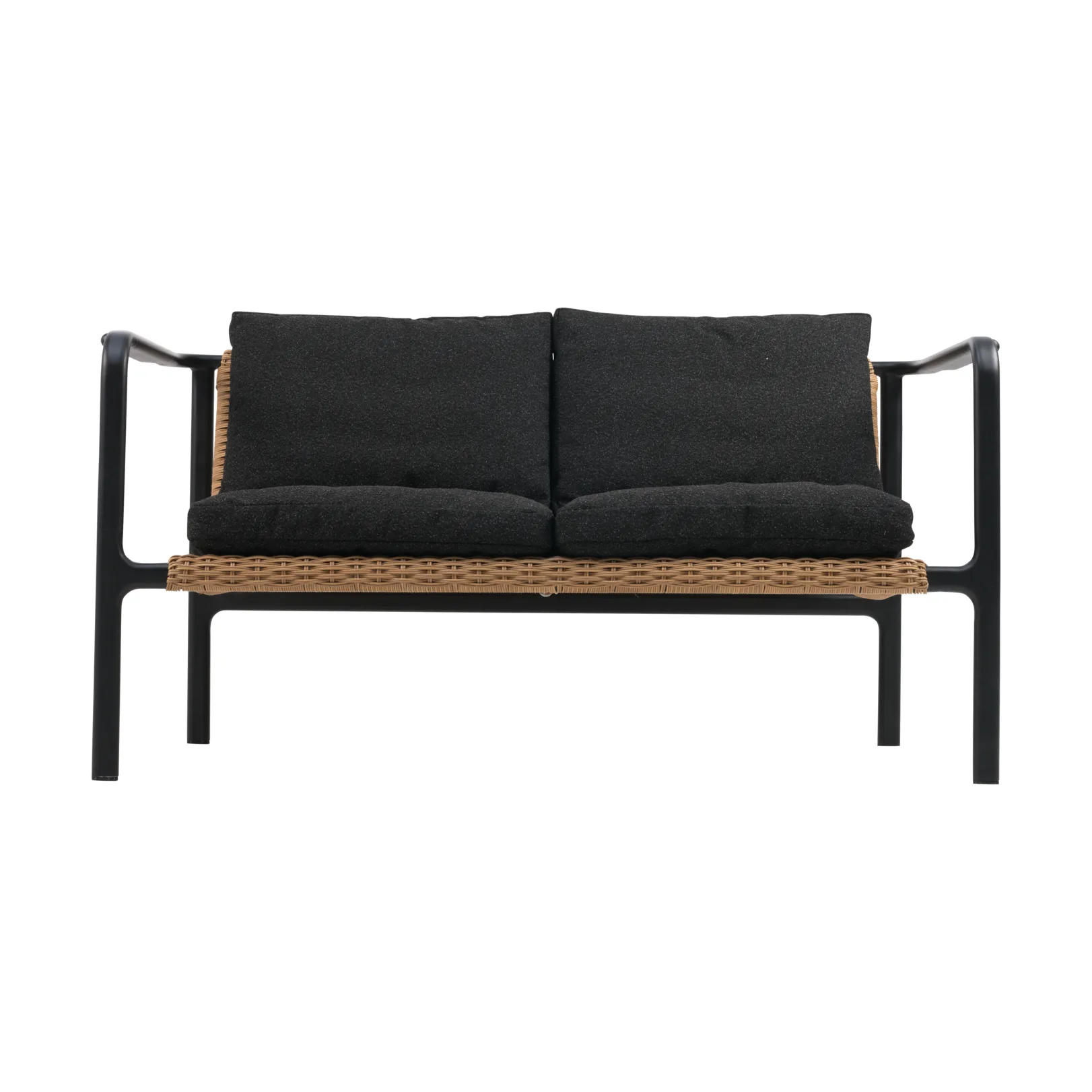 Motty sofa, Svart-teddy black, 2-seter Brafab