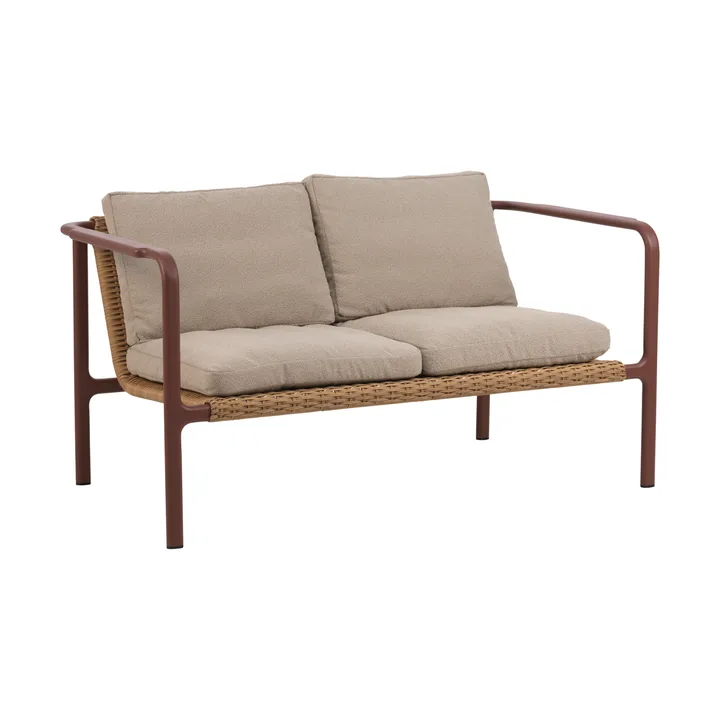 Motty sofa - Zin red-teddy beige, 2-seter - Brafab