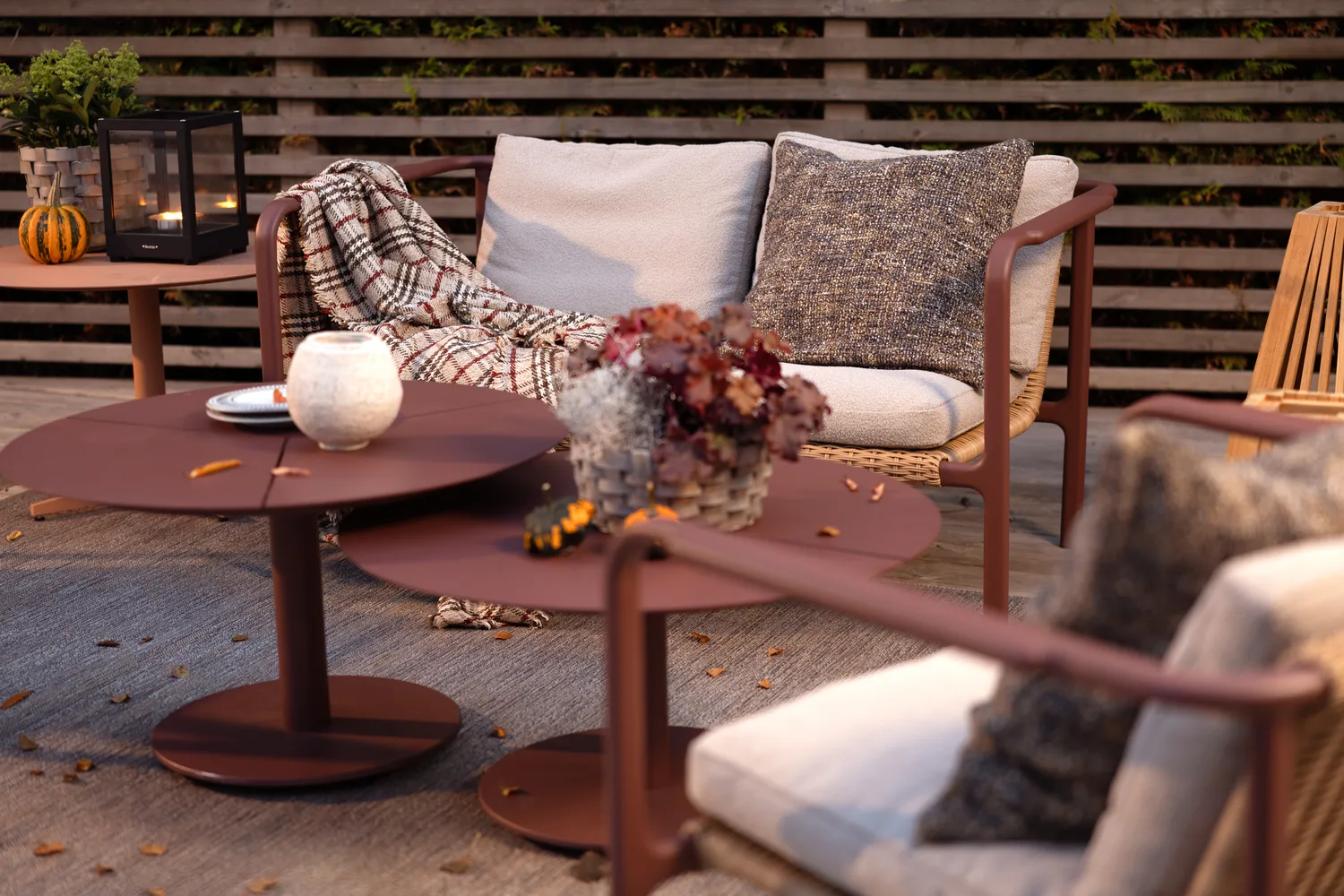 Motty sofa, Zin red-teddy beige, 2-seter Brafab