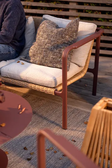 Motty sofa - Zin red-teddy beige, 2-seter - Brafab