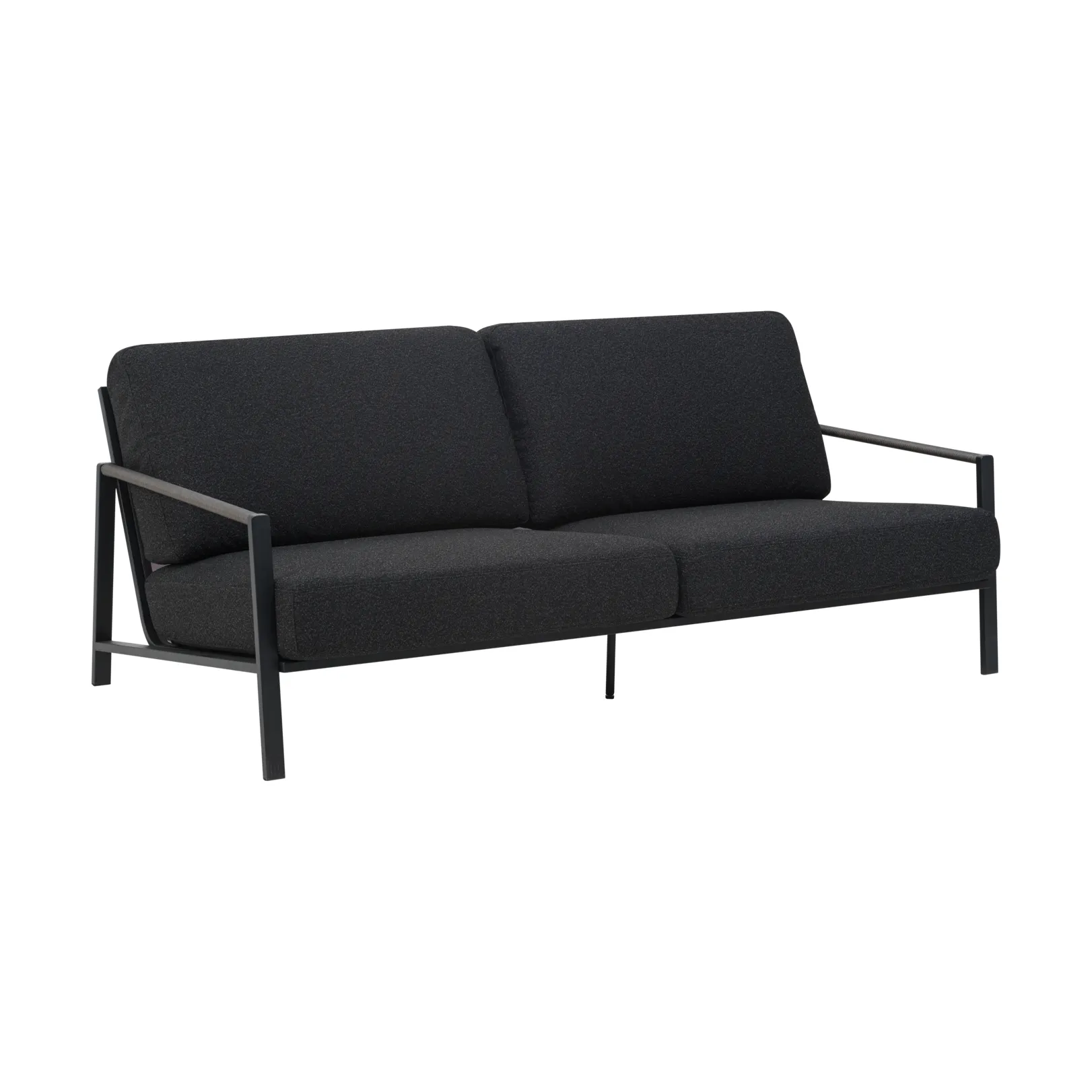 Naos sofa, Svart-teddy black, 2,5-seter Brafab