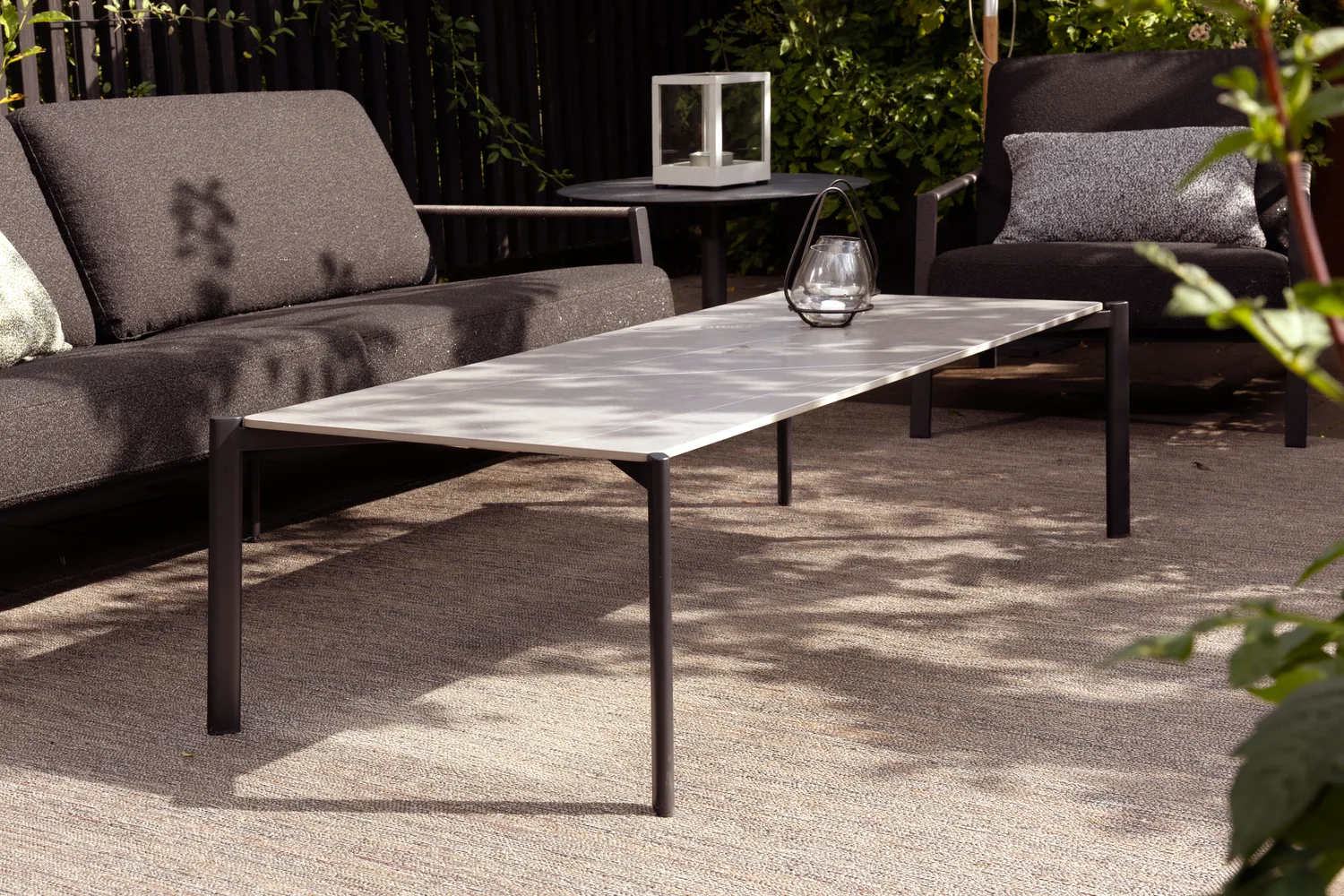 Naos sofa, Svart-teddy black, 2,5-seter Brafab