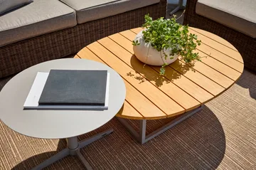 Olive sofabord - Khaki-bambus, 110x80 cm - Brafab