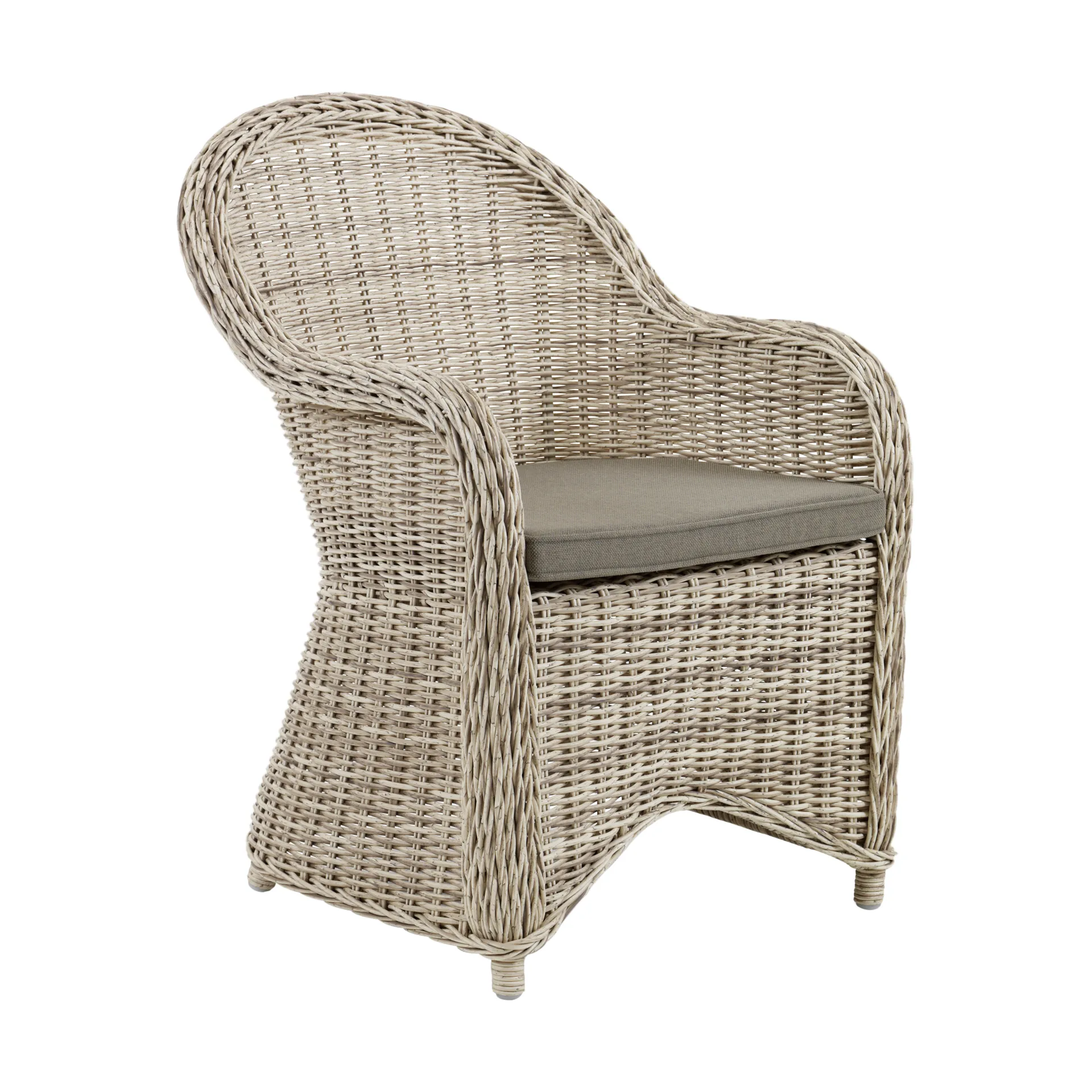 Paulina karmstol med sittepute, Beige-beige Brafab