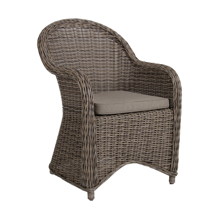 Paulina karmstol med sittepute - Rustikk-beige - Brafab