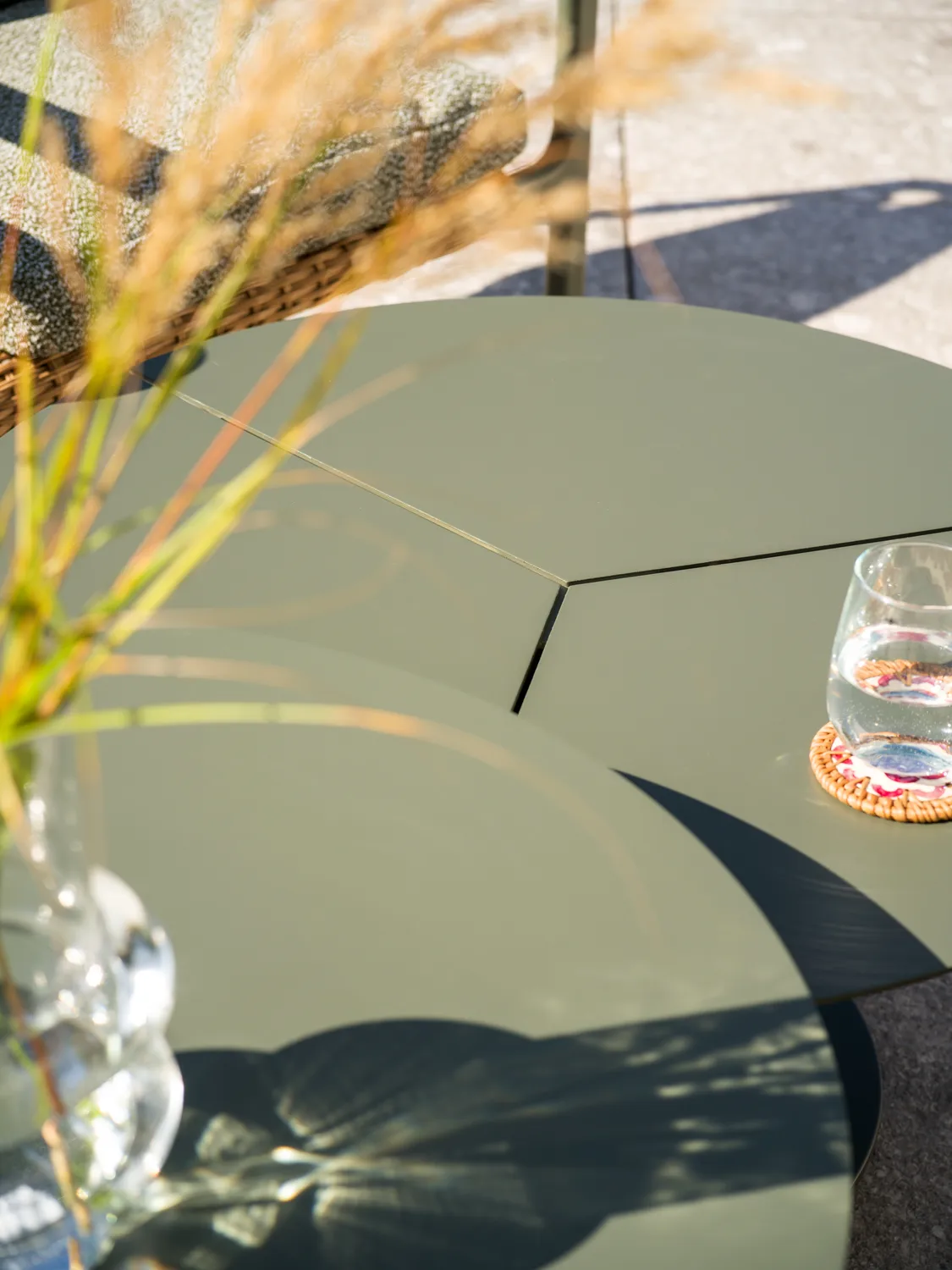 Peace sofabord, Nordic green, Ø80x46 cm Brafab