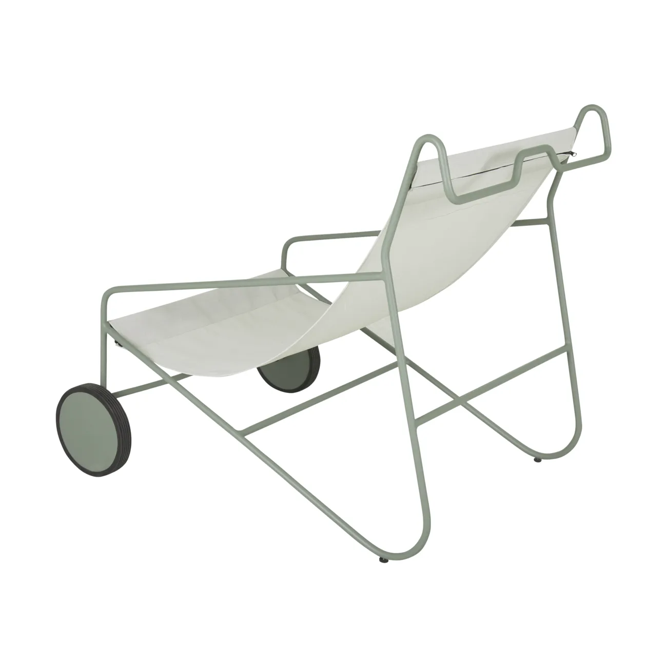 Poul Chair loungestol, Dusty green-hvit Brafab