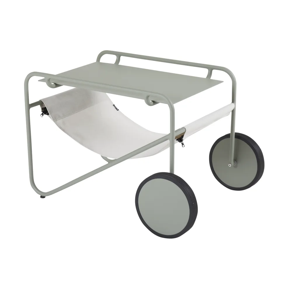 Poul Table sidebord, Dusty green-off white, 72x44 cm Brafab