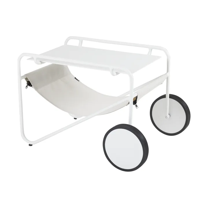 Poul Table sidebord - White-off white, 72x44 cm - Brafab