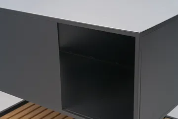 Prep utekjøkken benkeskap 110x90x70 cm - Svart - Brafab