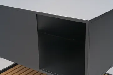 Prep utekjøkken benkeskap 110x90x70 cm - Svart - Brafab