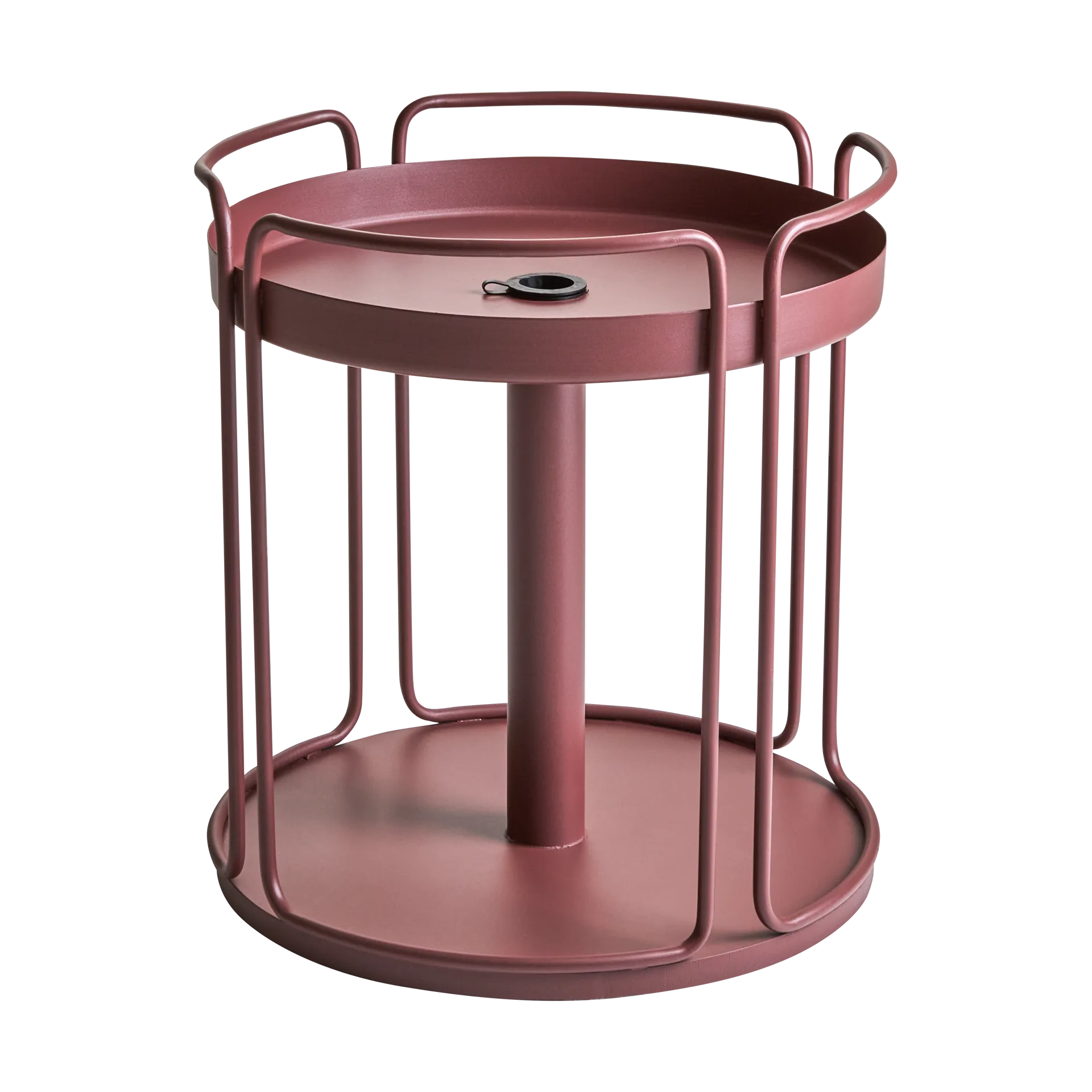 Shady sidebord og parasollfot, Zin red Brafab