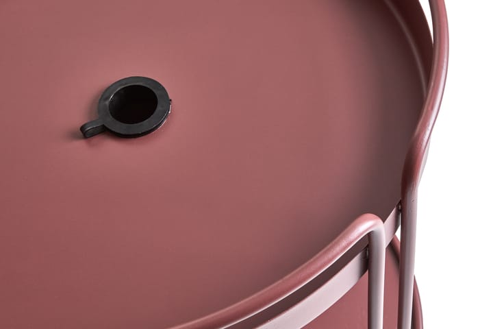 Shady sidebord og parasollfot, Zin red Brafab