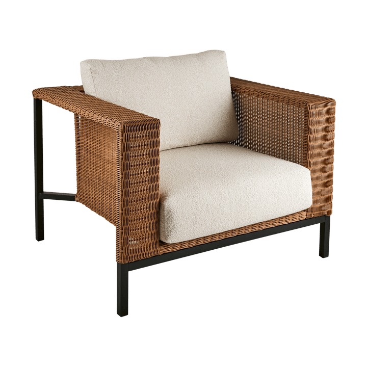 Shell loungestol - Teddy rice-svart - Brafab