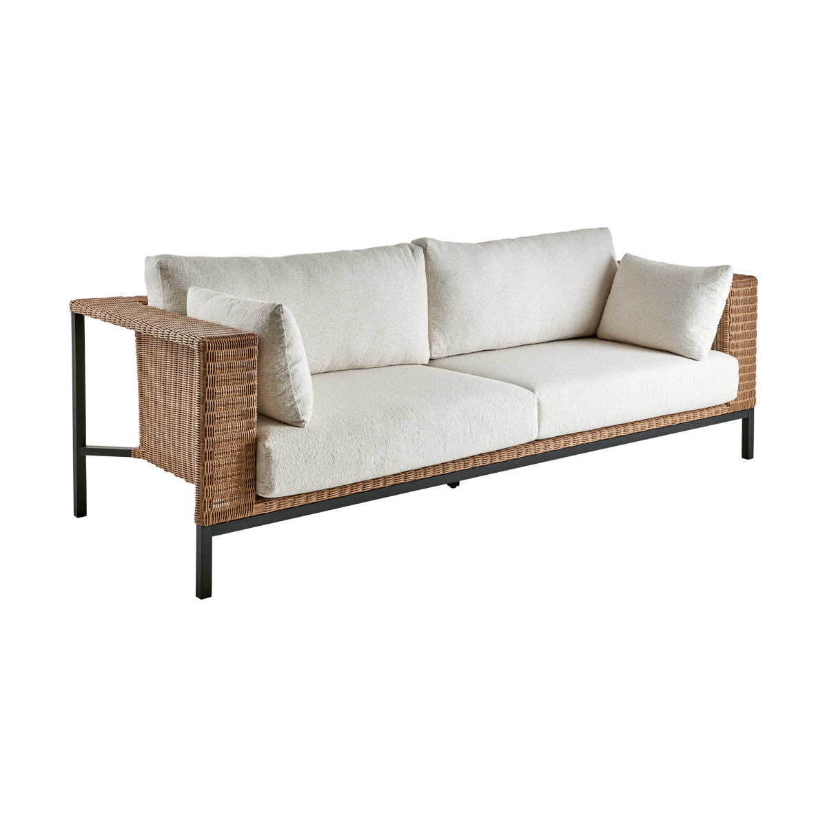 Brafab Shell sofa Teddy rice-svart | Skandinavisk Design | Svart