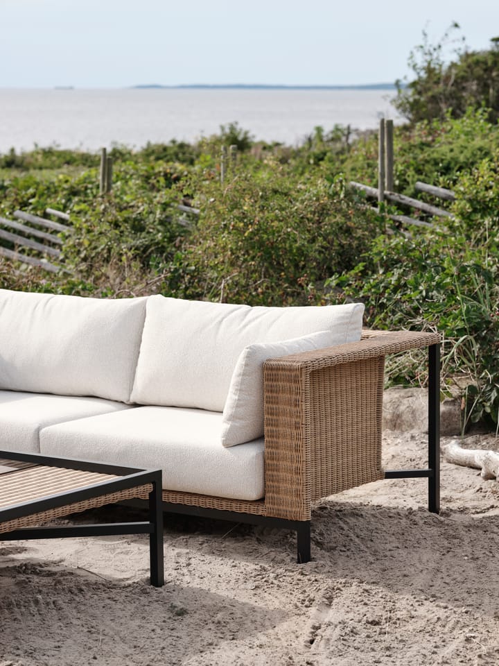 Shell sofa, Teddy rice-svart Brafab