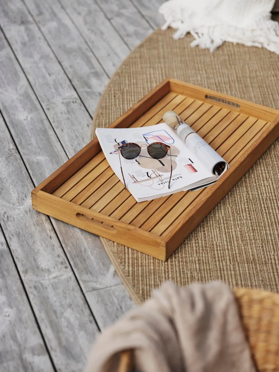 Turin serveringsbrett 70x40 cm, Natur Brafab