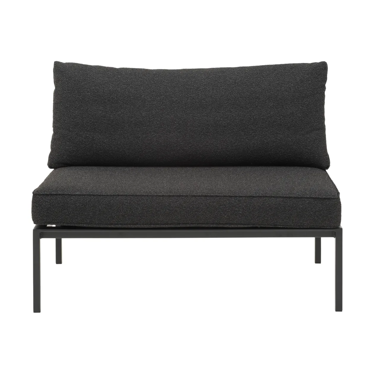 Upper modulsofa, Svart-teddy black, midtdel Brafab