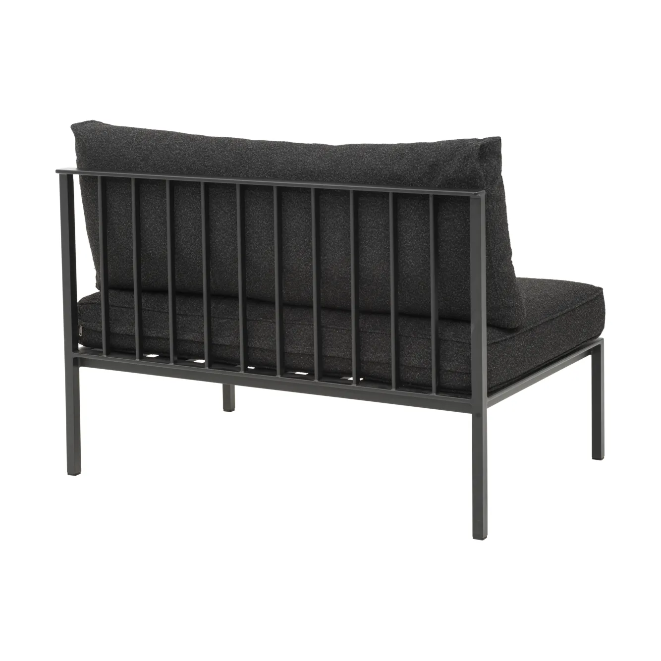 Upper modulsofa, Svart-teddy black, midtdel Brafab