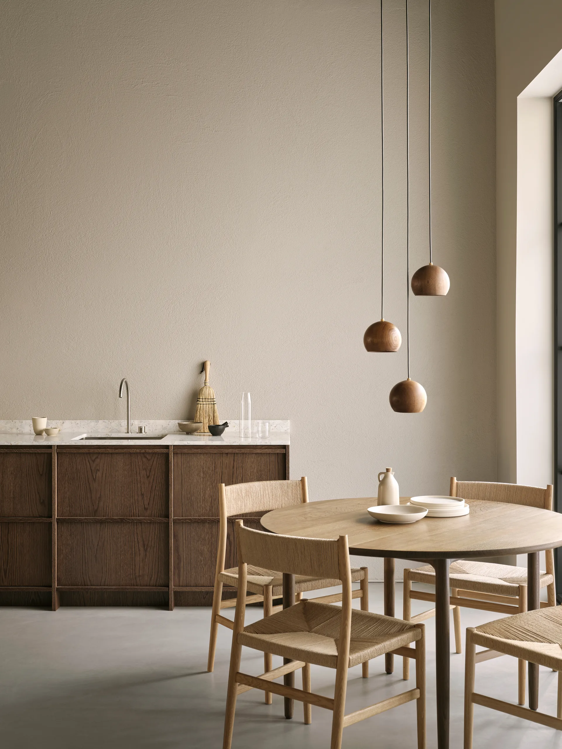 Arv spisebord Ø 120 cm, Hvitoljet eik Brdr. Krüger