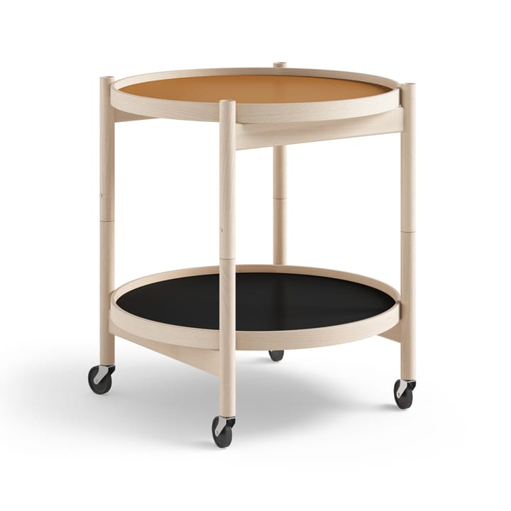 Bølling Tray Table model 50 rullebord - clay, ubehandlet bøkestativ - Brdr. Krüger
