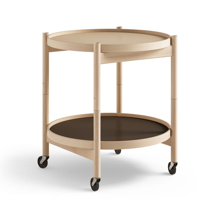 Bølling Tray Table model 50 rullebord - earth, oljet bøkestativ - Brdr. Krüger