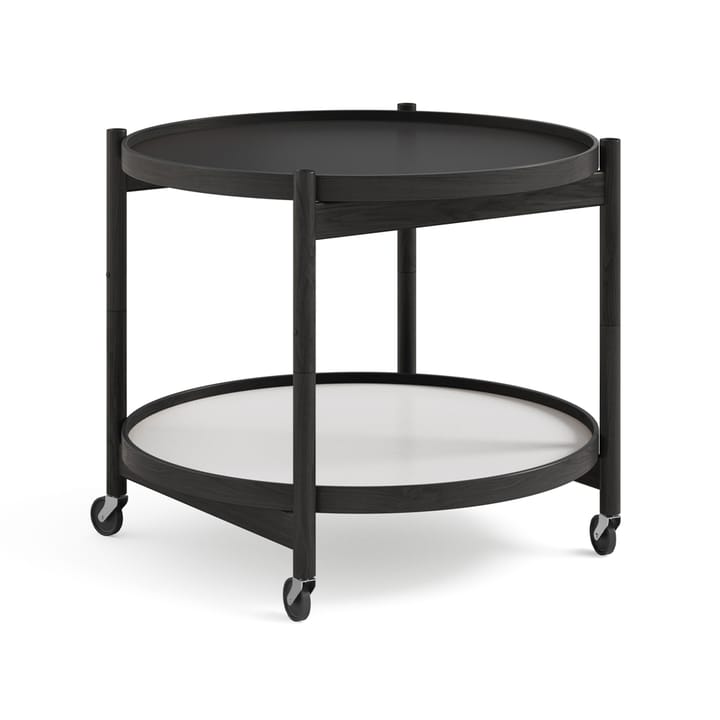 Bølling Tray Table model 60 rullebord - base, sortlakkert eikestativ - Brdr. Krüger