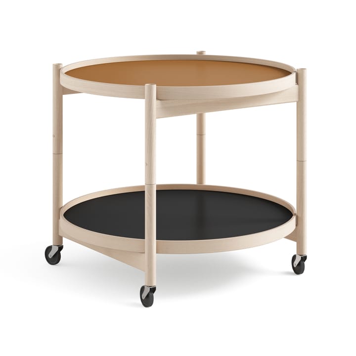 Bølling Tray Table model 60 rullebord - clay, ubehandlet bøkestativ - Brdr. Krüger
