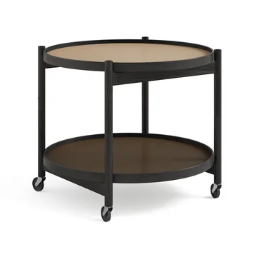 Bølling Tray Table model 60 rullebord - earth, sortlakkert eikestativ - Brdr. Krüger