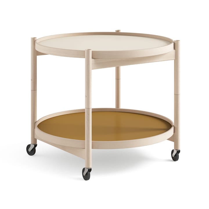 Bølling Tray Table model 60 rullebord - sunny, ubehandlet bøkestativ - Brdr. Krüger