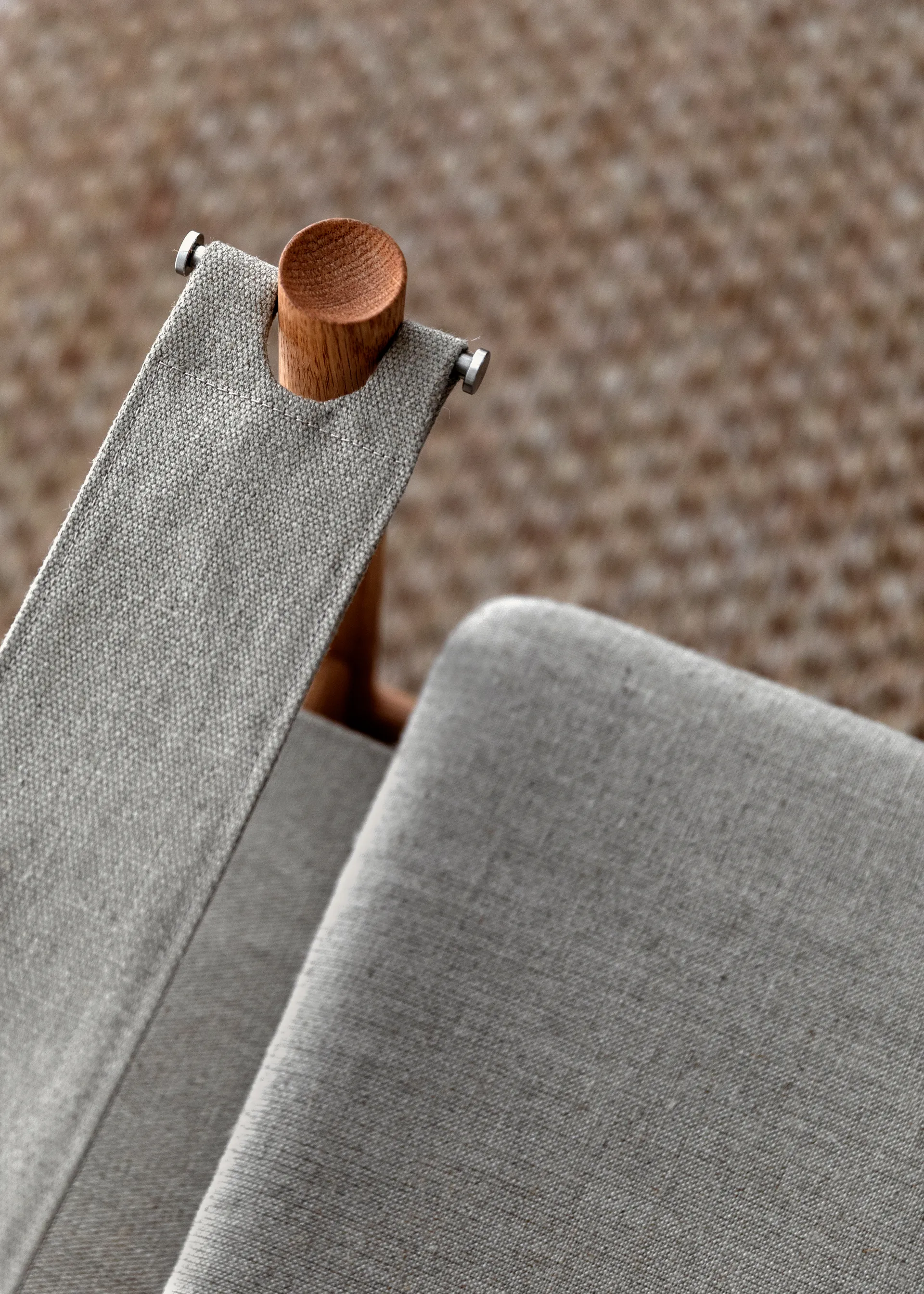 HB loungestol, Røykoljet eik-canvas natur Brdr. Krüger