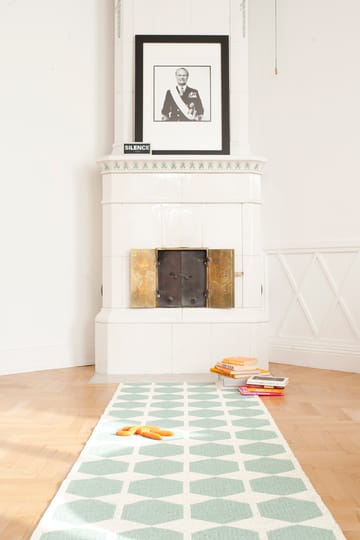 Anna gulvteppe aqua stort - 150x200 cm - Brita Sweden