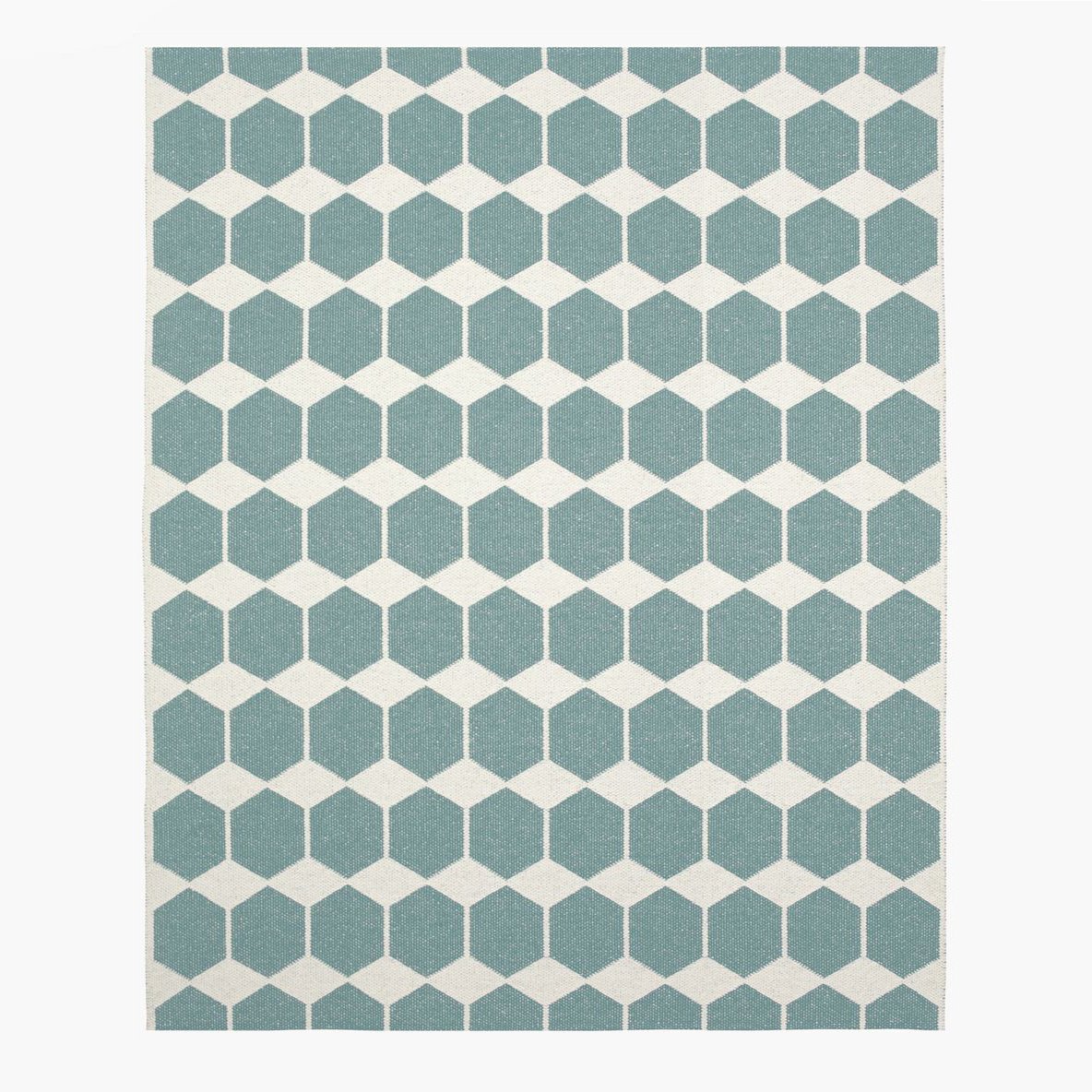 Anna gulvteppe aqua stort 150x200 cm