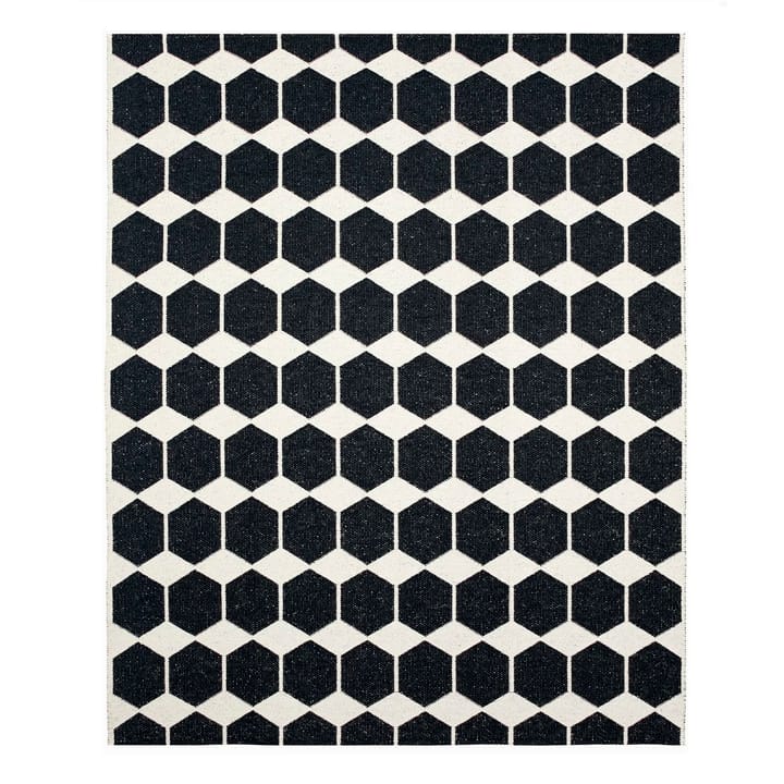 Anna gulvteppe svart stort - 150x200 cm - Brita Sweden
