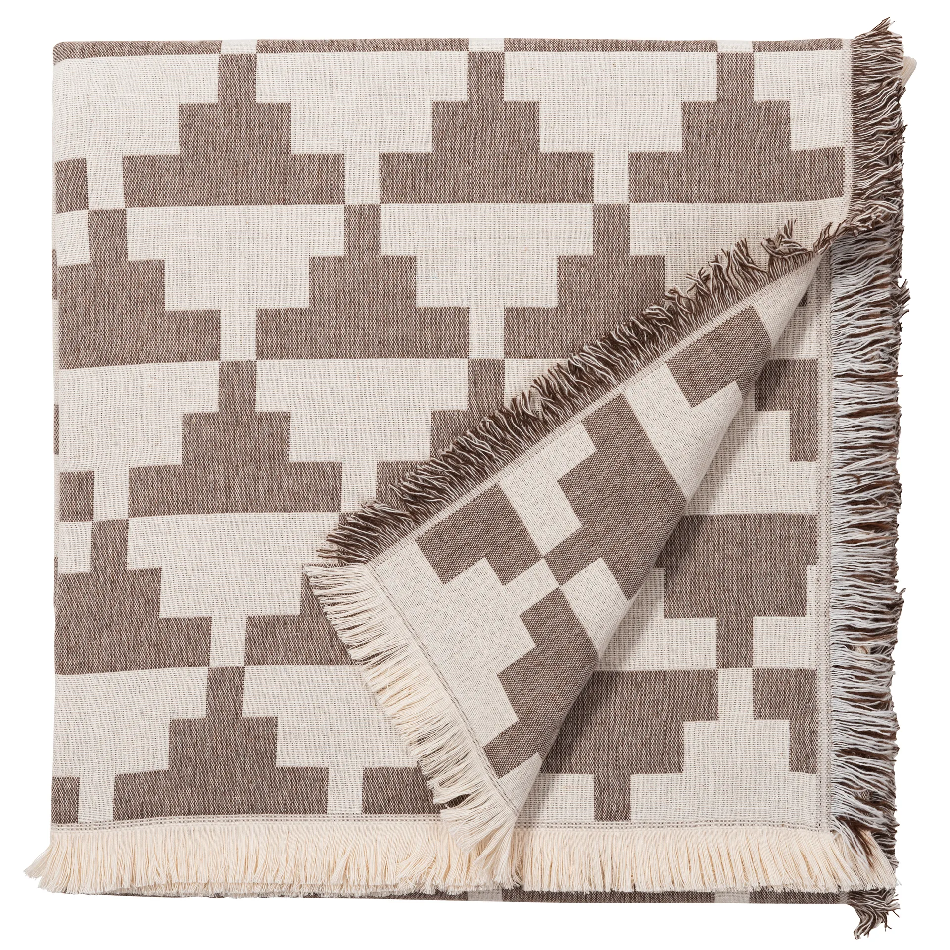 Confect bomullspledd, Cacao (brun) Brita Sweden