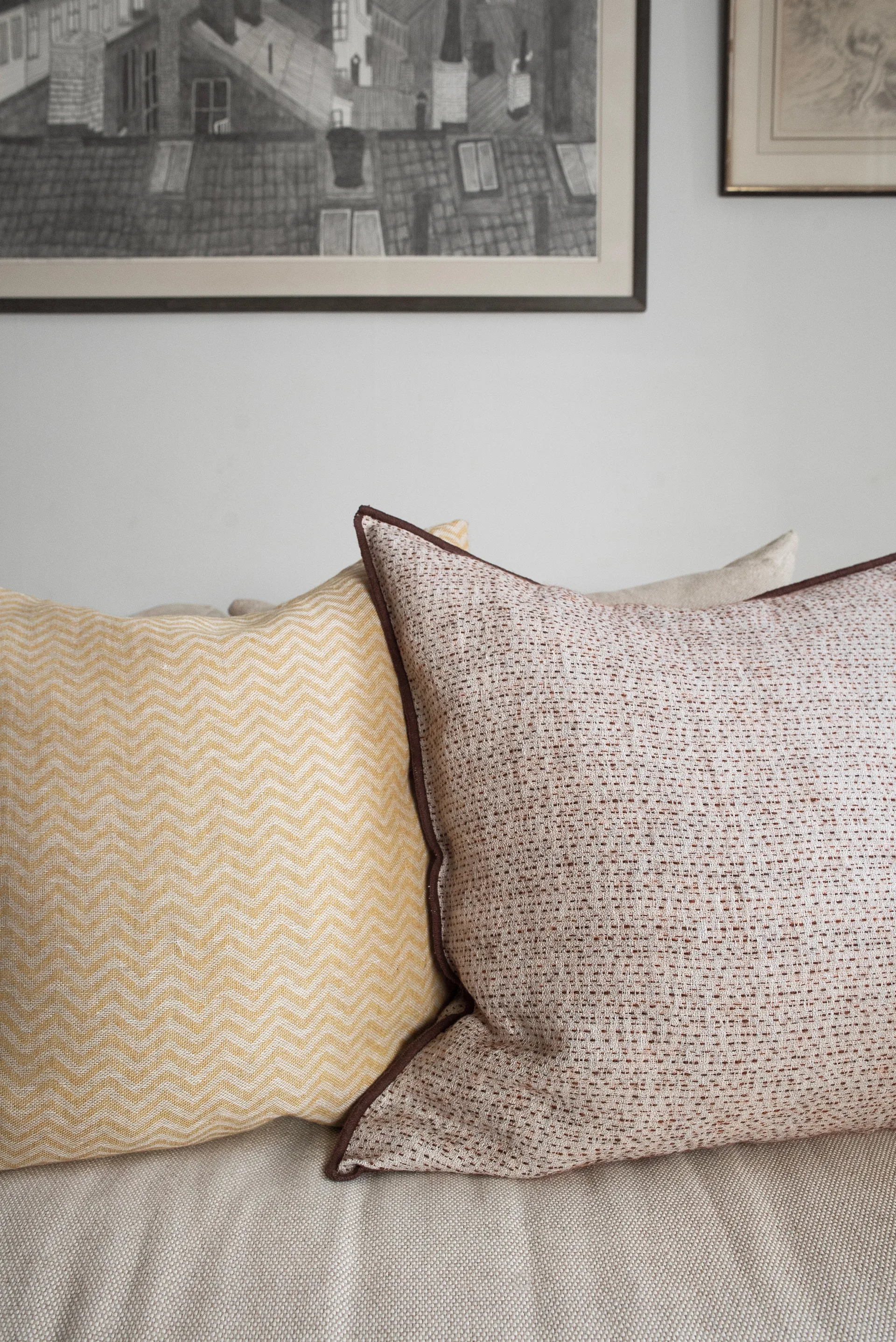 Field putetrekk, Brown, 50x50 cm Brita Sweden