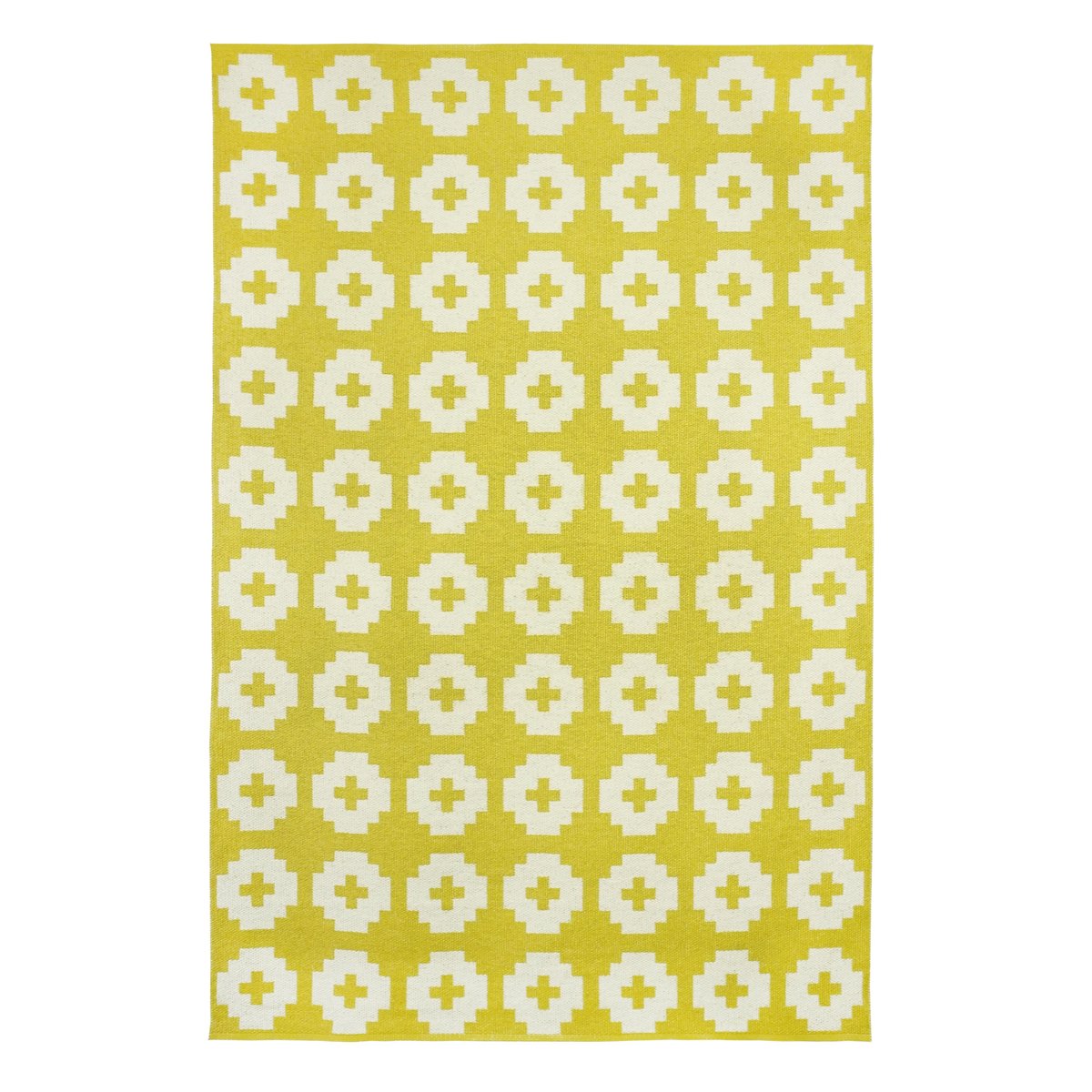 Flower gulvteppe stort sun (gult) 170x250 cm